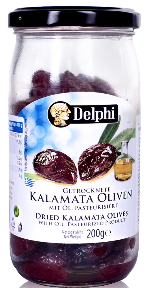 Маслины Каламата с косточкой сушеные DELPHI 200г