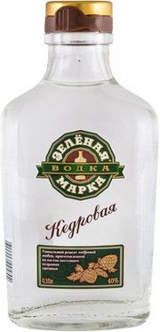 Зеленая марка Кедровая 100мл Водка особая Россия