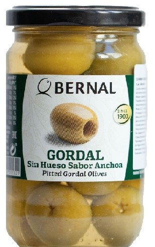 Оливки GORDAL (Гордаль ) зеленые, крупные,  без косточки 300г стекло