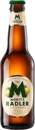 Пивной напиток Мориц Радлер со вкусом лимона фильтр. пастер. светлое 2,8% 0,33л ст/б. Испания