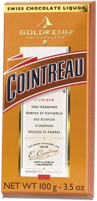 Шоколад молочный с «Куантро» т.м.Goldkenn 100г