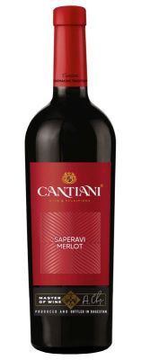 Кантиани Саперави-Мерло красное сухое 0,75л. Вино Россия