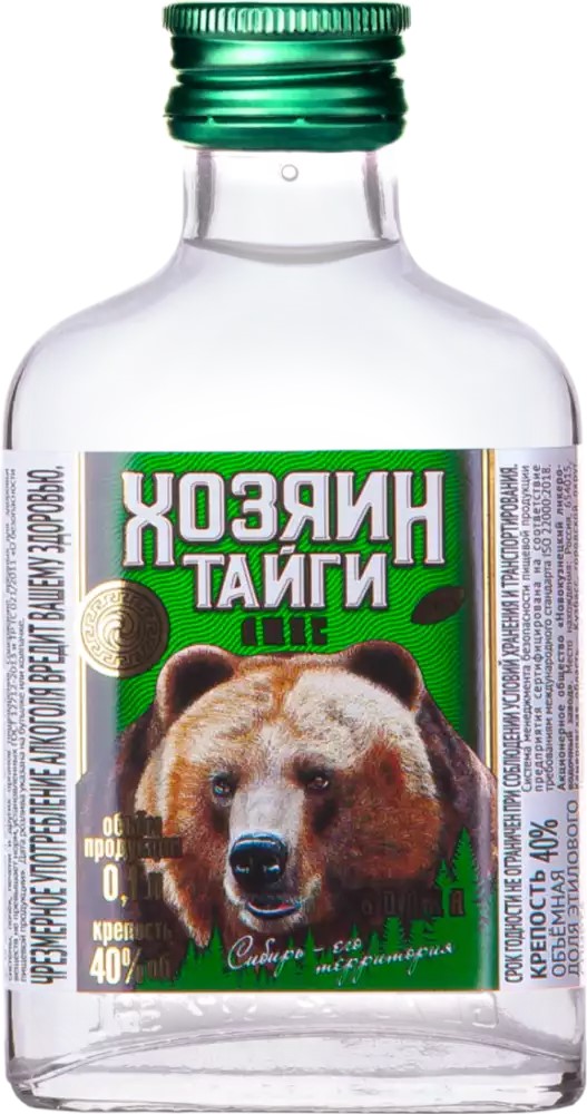 Хозяин тайги люкс 0,1л фл. Водка Россия