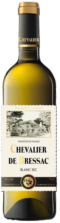 Шевалье де Брессак 0,75л белое сухое Вино Россия 