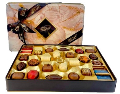 Шоколадные конфеты Ассорти бронзовая Ж/У набор 335 г 