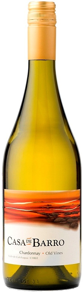 Каса де Барро Шардоне белое сухое 0,75л. Вино Чили