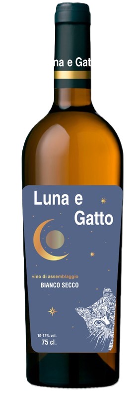 Луна э Гатто 0,75л белое сухое. Вино Россия 