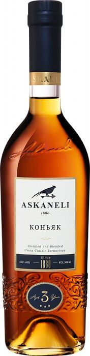 Асканели трехлетний 0,5л. Коньяк Грузия