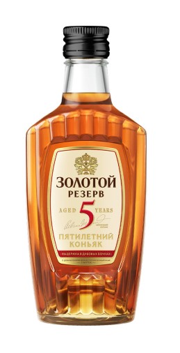 Золотой Резерв пятилетний 0,25л. Коньяк Россия
