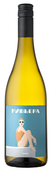 Ривьера белое сухое 0,75л. Вино Россия