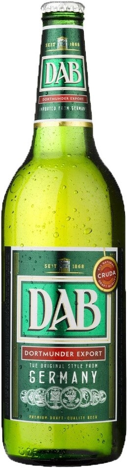 Пиво ДАБ светлое фильтр. пастеризованное 5% 0,66л. Германия