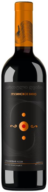 Оранжевая лоза красное п/сладкое 0,75л. Вино Грузия