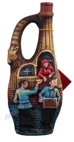 Саперави красное сухое керамика (кварельский погреб) 0,75л. Вино Грузия 