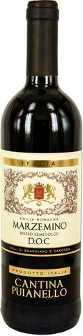 Марцемино категории DOC красное полусладкое региона Эмилия Романья 0,75л Вино. Италия