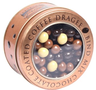 Драже кофейное покрытое темным, белым и молочным шоколадом 125 г