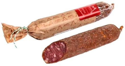 Колбаски сыровяленные «Сальсиц Граубюнден» т.м. Мясное Ателье 95 г