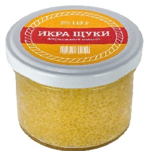 Икра щуки пробойная соленая пастеризованная 113 г ст/б