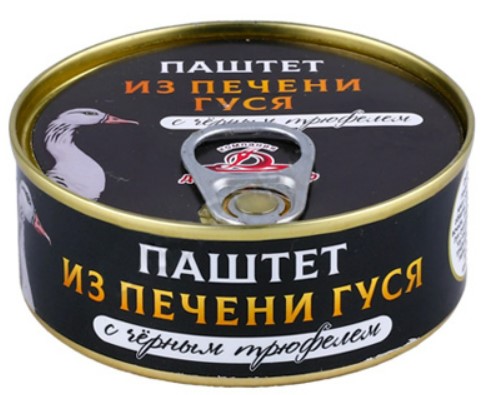 Паштет из печени гуся с черным трюфелем 90 г ж/б