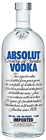 Абсолют 1,0л Водка Швеция