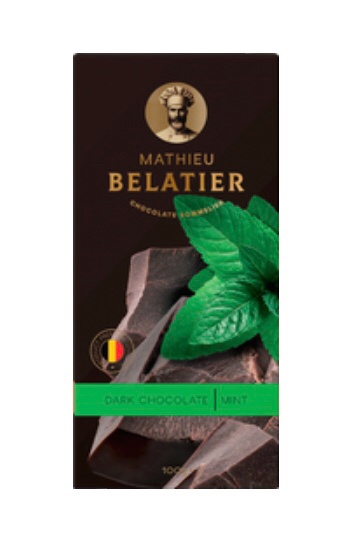 Шоколад горький Mathieu Belatier мята 100 г