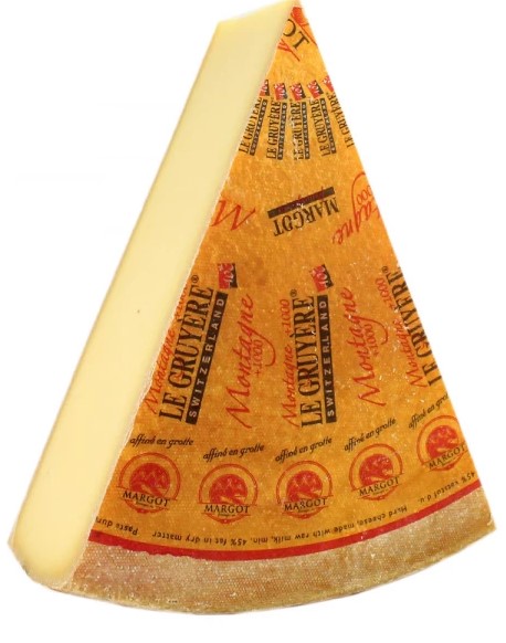 Сыр Грюйер твердый  49% жирн т.м.Margot Fromages (вес)