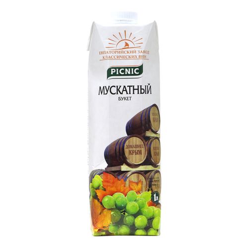 Мускатный букет сладкое белое 1л. Вино Россия/Крым