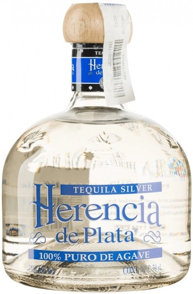 Херенсия Де Плата Сильвер 38% 0,05л. Текила Мексика