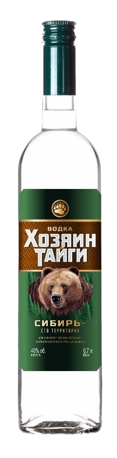 Хозяин тайги 0,7л. Водка Россия