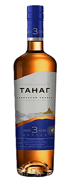 Танаг Джентл 3 года 0,5л. Коньяк Армения