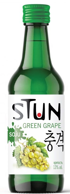 Стан Соджу Зеленый Виноград 0,375л. Аперитив Россия