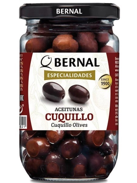 Оливки CUQUILLO черные Bernal с/к 180 г (300 г)