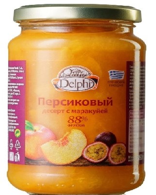 Десерт персиковый с маракуей DELPHI 360г