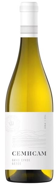 Семисам белое сухое 0,75л. Вино Россия