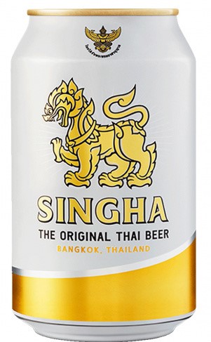 Пиво Сингха светлое фильтрованное пастеризованное  0,33 л ж/б Тайланд             
