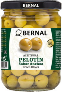Оливки PELOTIN (Пелотин) в анчоусном рассоле с/к, 436г