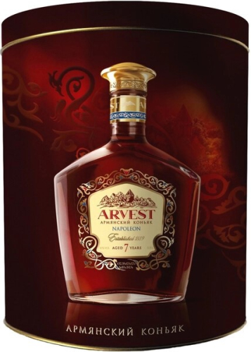 Арвест Napoleon 7 лет выдерж. в тубе 0,35л Коньяк Армения