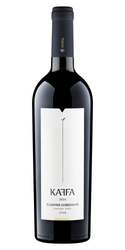 Каберне Совиньон Каффа красное сухое 0,75л. Вино Россия