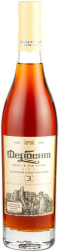 Российский "3х-летний Дербент" 0,5л. /Дербент/ Коньяк Россия