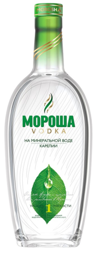 МОРОША на мин.воде Карелии мягкость №1 0,5л  Водка Россия