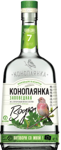 Коноплянка Заповедная на березовом соке 0,5л Водка Беларусь