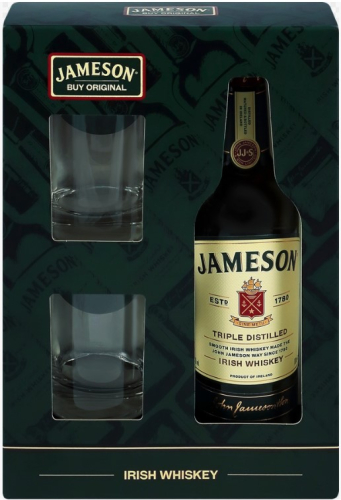 Джемесон 0,7л п/уп + 2 стакана Виски Ирландия