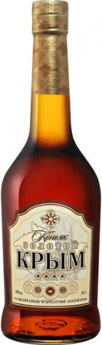 Российский четырёхлетний &quot;Золотой Крым&quot; 0,5л Коньяк Россия