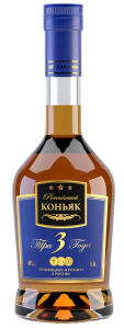 Шереметьевский 3 звездочки 40% 0,5л. Коньяк Россия