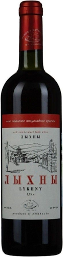 Лыхны 0,75л красное п/сладкое  Вино Абхазия