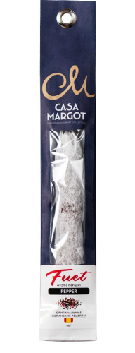 Колбаса сыровяленая полусухая Фуэт Премиум с перцем т.м. Casa Margot 110г