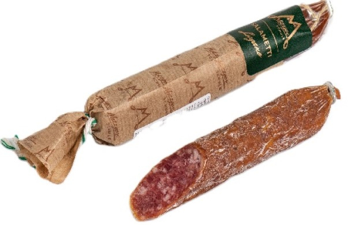 Колбаса cыровяленая "Саламетти Лугано" т.м. Мясное Ателье 95г