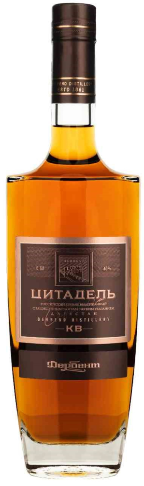 Цитадель выдержанный КВ 40% 0,5л. Коньяк /Дербент/ Россия