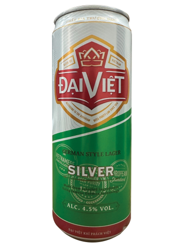 Пиво Silver т.м.ДайВьет светлое пастери. фильтр. 4,5% 0,330л ж/б. Вьетнам