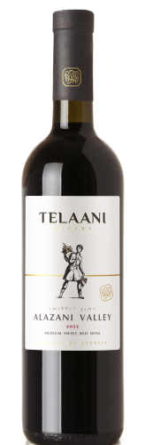 Алазанская Долина т.м.Телаани красное п/сладкое 0,75л. Вино Грузия