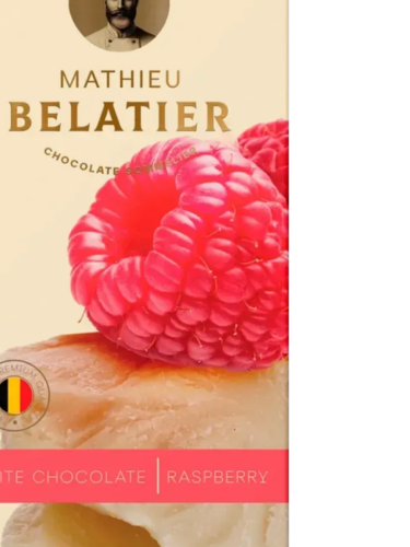 Шоколад белый Mathieu Belatier малина 100 г
